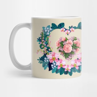 Flower heart Mug